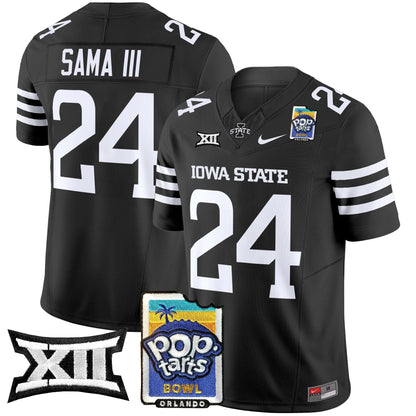 Iowa State Cyclones 2025 PopTarts Bowl Patch Vapor Limited Jersey - All Stitched
