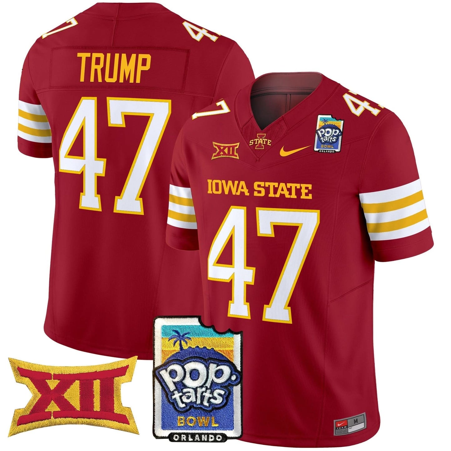 Iowa State Cyclones 2025 PopTarts Bowl Patch Vapor Limited Jersey - All Stitched