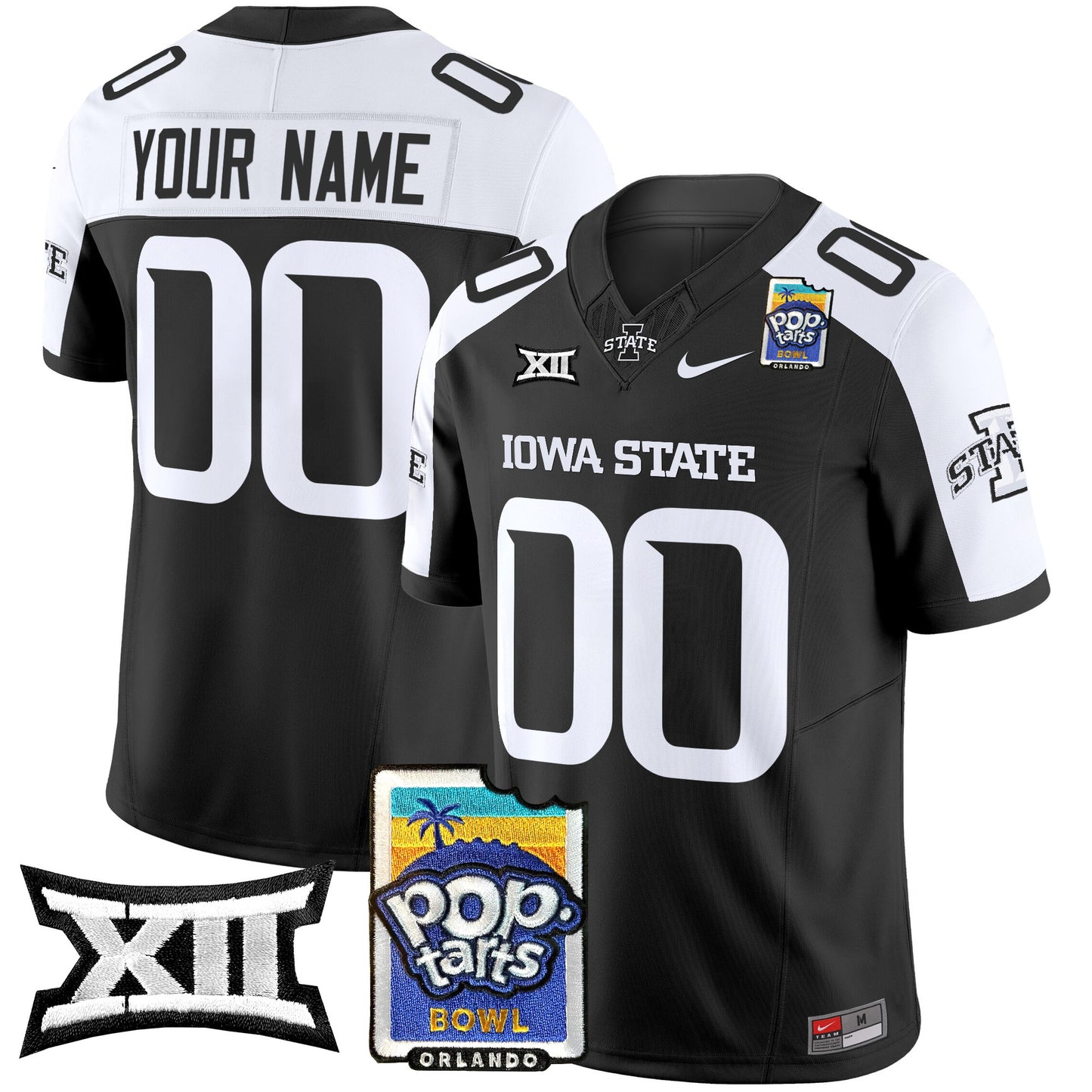 Iowa State Cyclones 2025 PopTarts Bowl Patch Vapor Limited Custom Jersey - All Stitched