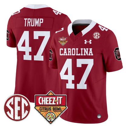 South Carolina Gamecocks 1980 Throwback Cheez-It Citrus Bowl Patch Vapor Limited Jersey - All Stitched