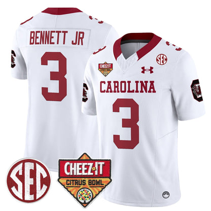 South Carolina Gamecocks 1980 Throwback Cheez-It Citrus Bowl Patch Vapor Limited Jersey - All Stitched