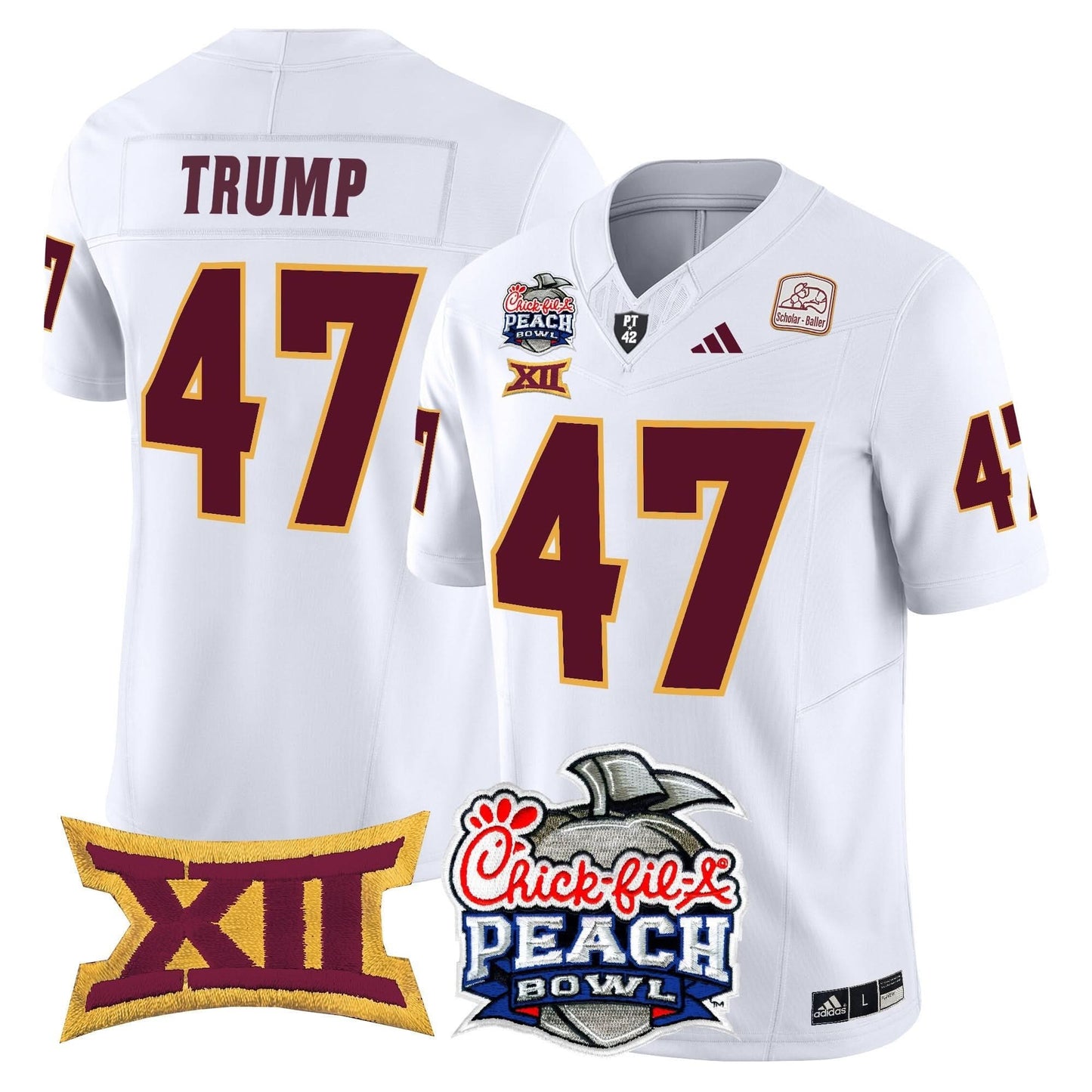 Arizona State Sun Devils 2025 Peach Bowl Vapor Limited Jersey - All Stitched