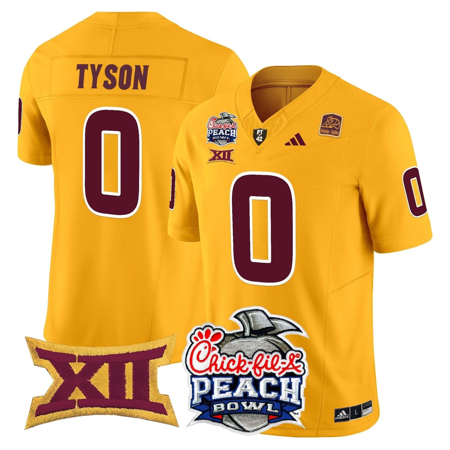 Arizona State Sun Devils 2025 Peach Bowl Vapor Limited Jersey - All Stitched