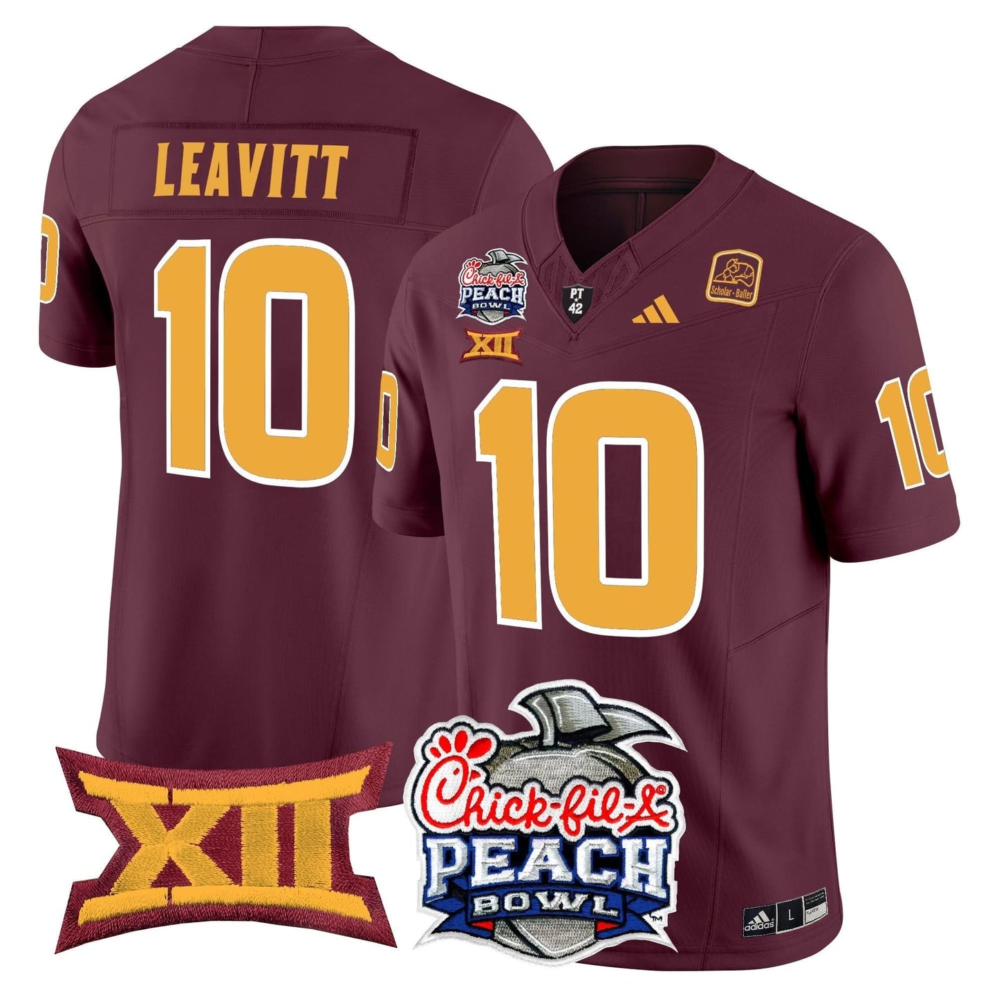 Arizona State Sun Devils 2025 Peach Bowl Vapor Limited Jersey - All Stitched