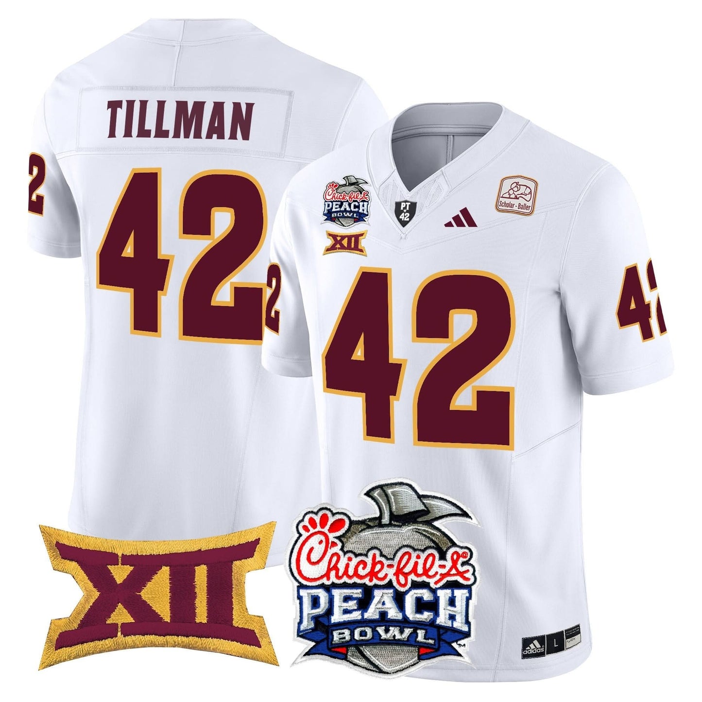 Arizona State Sun Devils 2025 Peach Bowl Vapor Limited Jersey - All Stitched