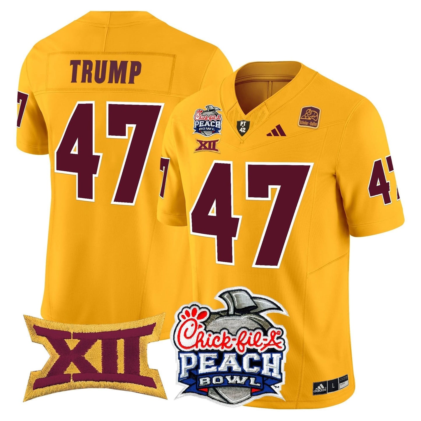 Arizona State Sun Devils 2025 Peach Bowl Vapor Limited Jersey - All Stitched