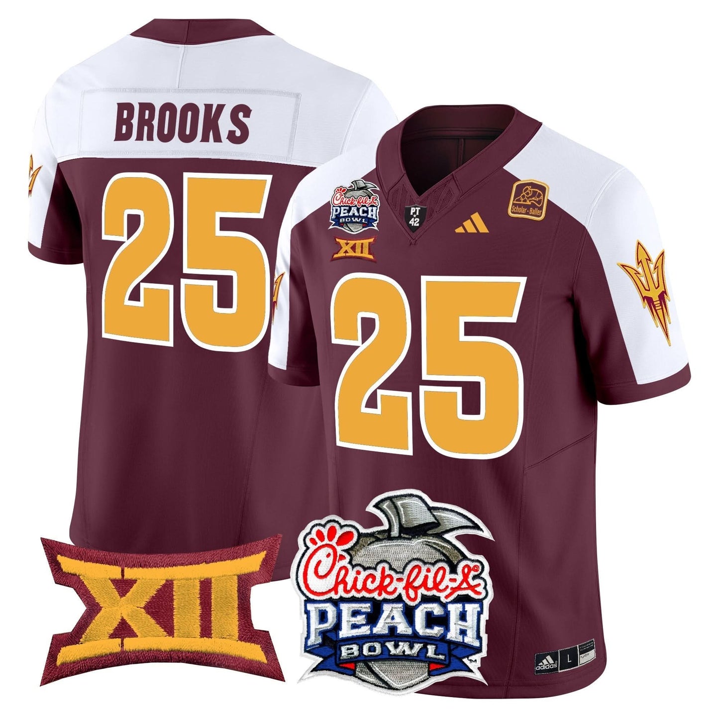 Arizona State Sun Devils 2025 Peach Bowl Vapor Limited Jersey - All Stitched