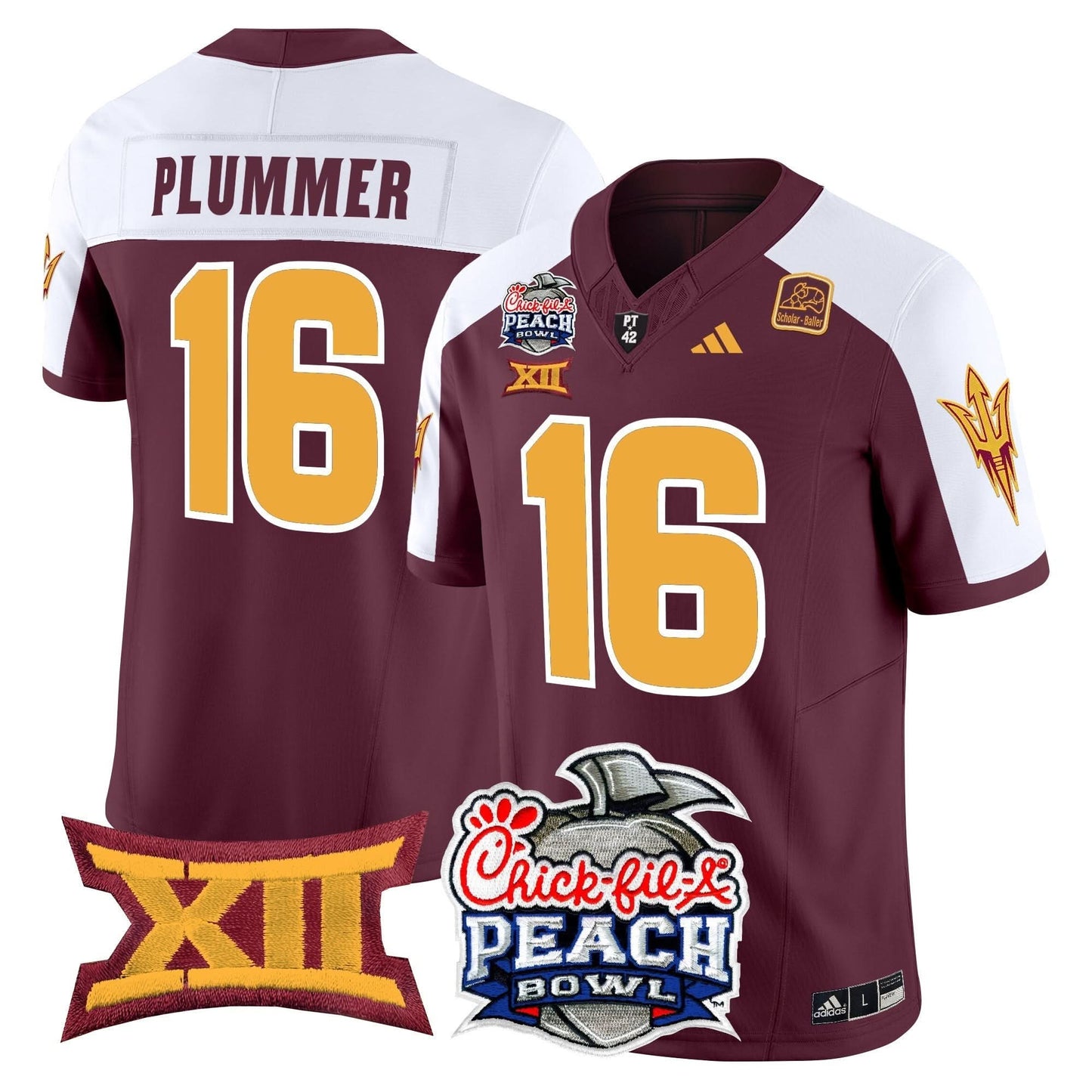 Arizona State Sun Devils 2025 Peach Bowl Vapor Limited Jersey - All Stitched