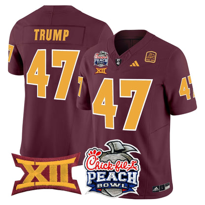 Arizona State Sun Devils 2025 Peach Bowl Vapor Limited Jersey - All Stitched