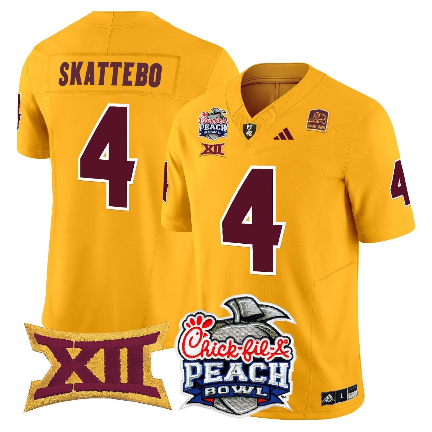 Arizona State Sun Devils 2025 Peach Bowl Vapor Limited Jersey - All Stitched