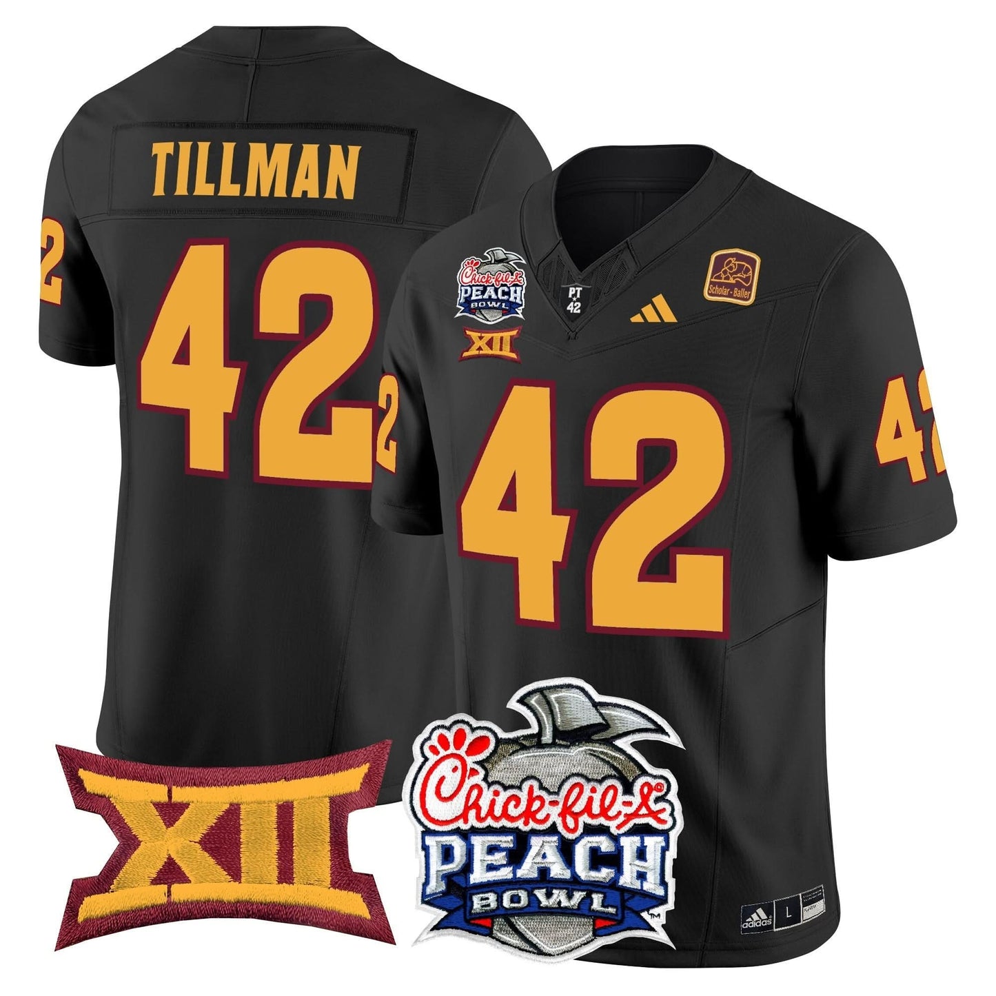 Arizona State Sun Devils 2025 Peach Bowl Vapor Limited Jersey - All Stitched