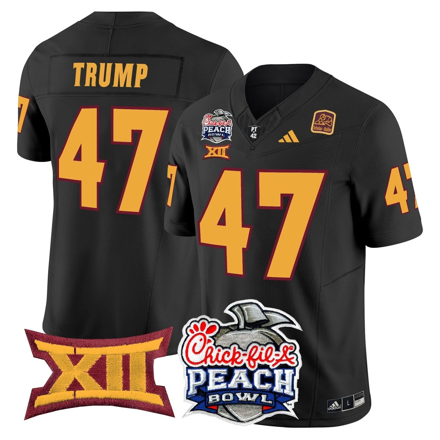 Arizona State Sun Devils 2025 Peach Bowl Vapor Limited Jersey - All Stitched