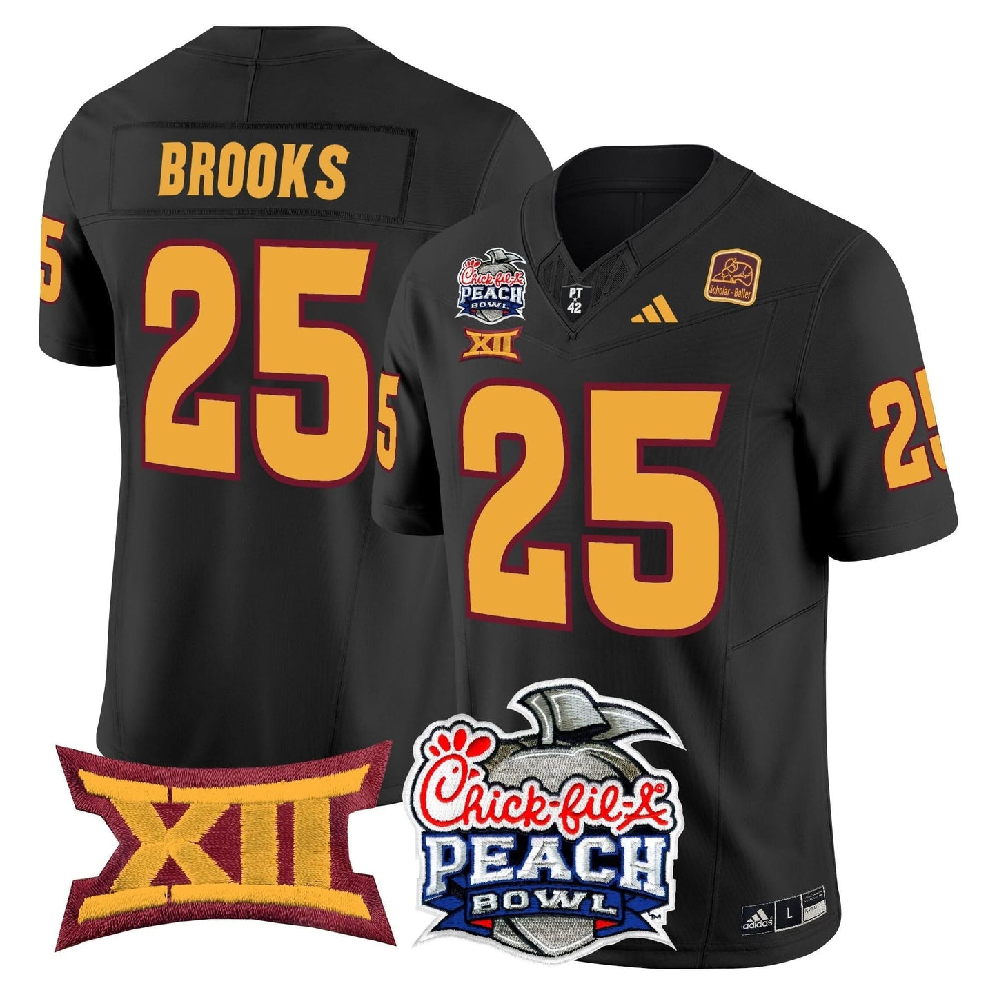 Arizona State Sun Devils 2025 Peach Bowl Vapor Limited Jersey - All Stitched