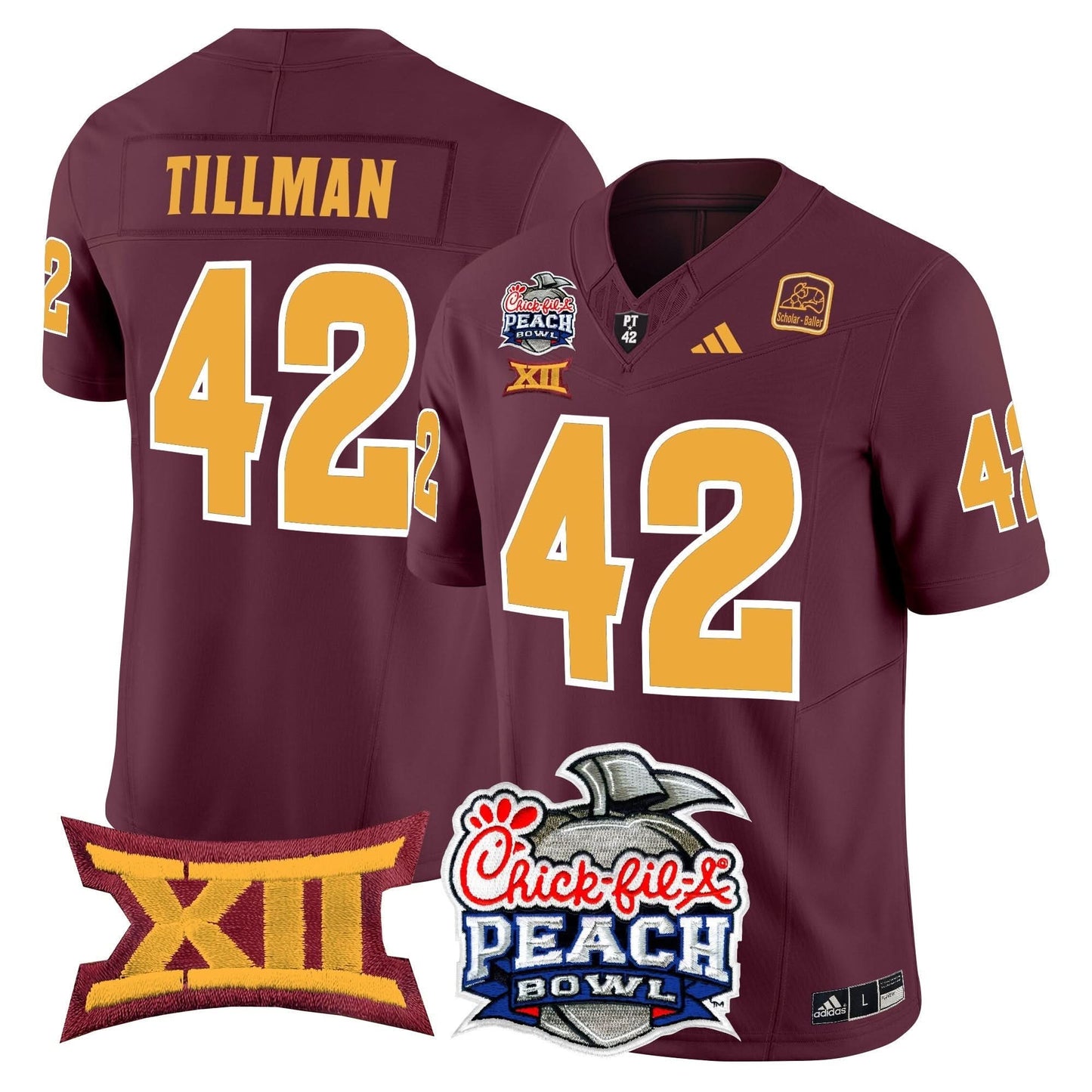 Arizona State Sun Devils 2025 Peach Bowl Vapor Limited Jersey - All Stitched