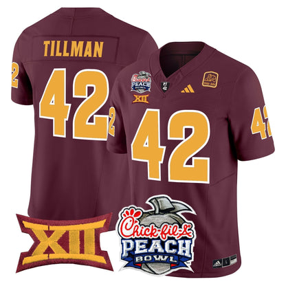Arizona State Sun Devils 2025 Peach Bowl Vapor Limited Jersey - All Stitched