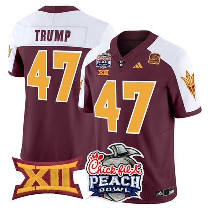 Arizona State Sun Devils 2025 Peach Bowl Vapor Limited Jersey - All Stitched