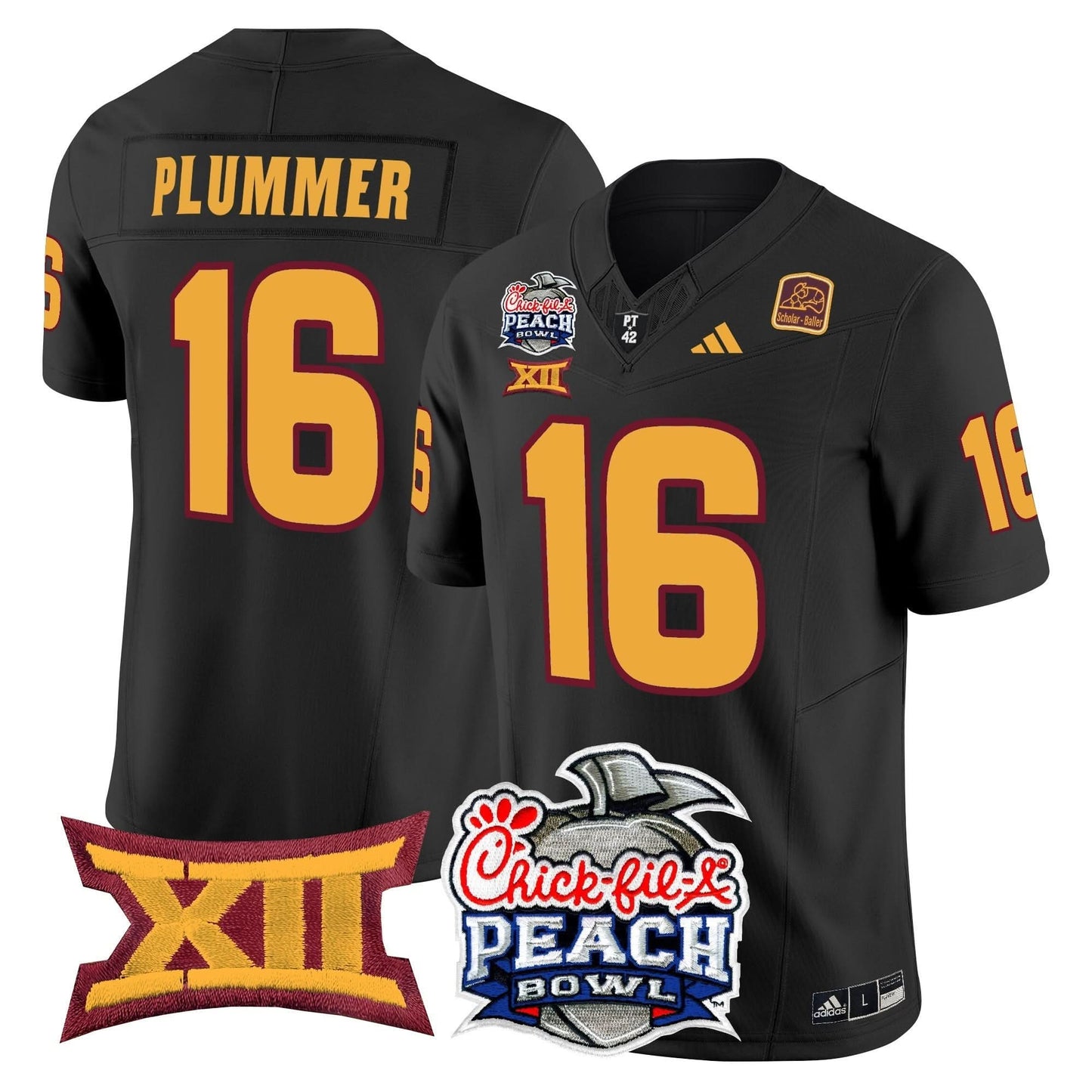 Arizona State Sun Devils 2025 Peach Bowl Vapor Limited Jersey - All Stitched