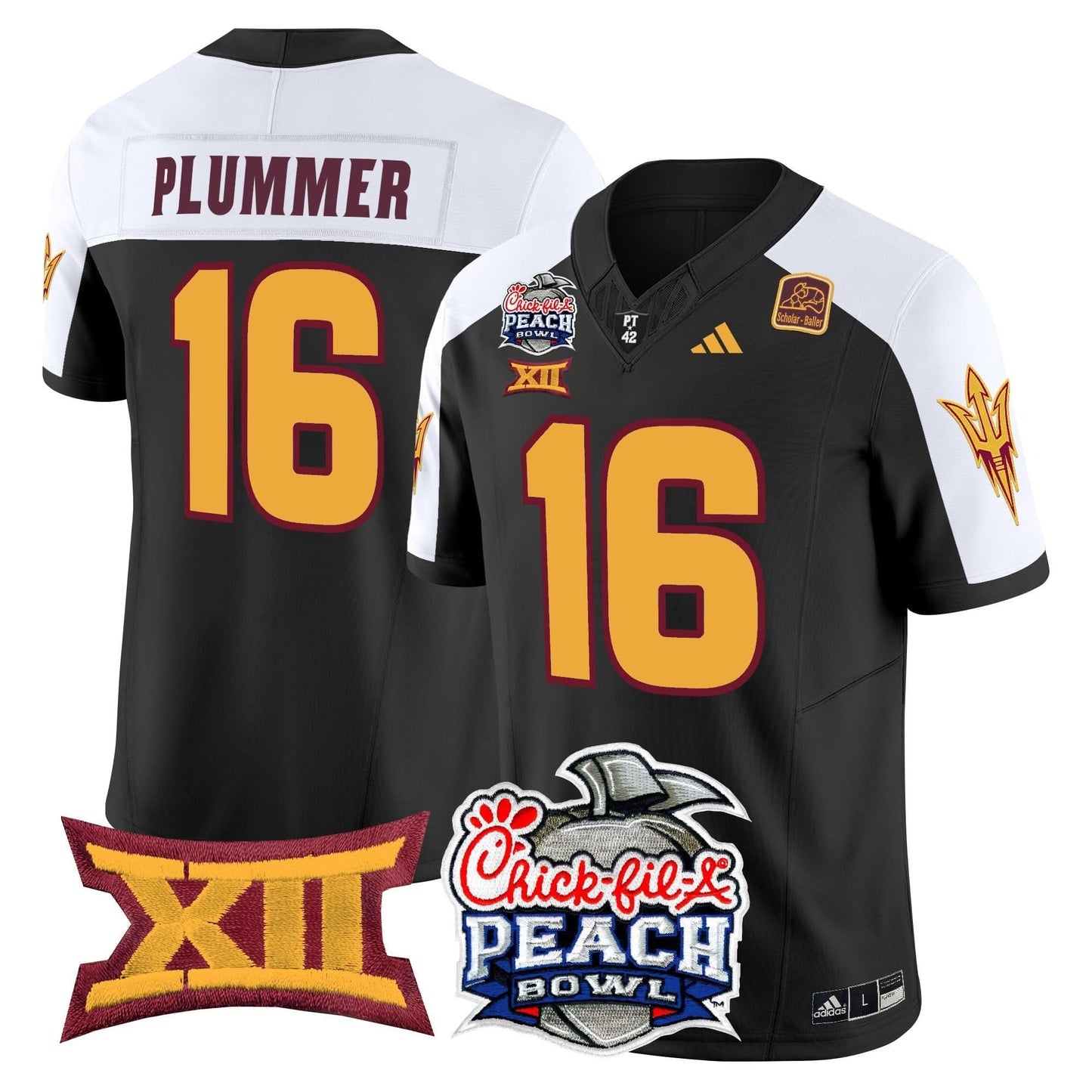 Arizona State Sun Devils 2025 Peach Bowl Vapor Limited Jersey - All Stitched