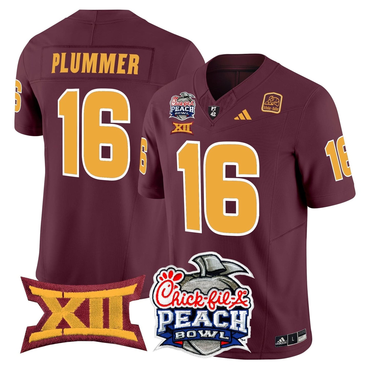 Arizona State Sun Devils 2025 Peach Bowl Vapor Limited Jersey - All Stitched