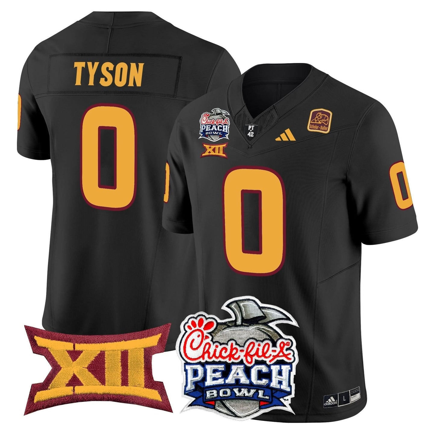 Arizona State Sun Devils 2025 Peach Bowl Vapor Limited Jersey - All Stitched