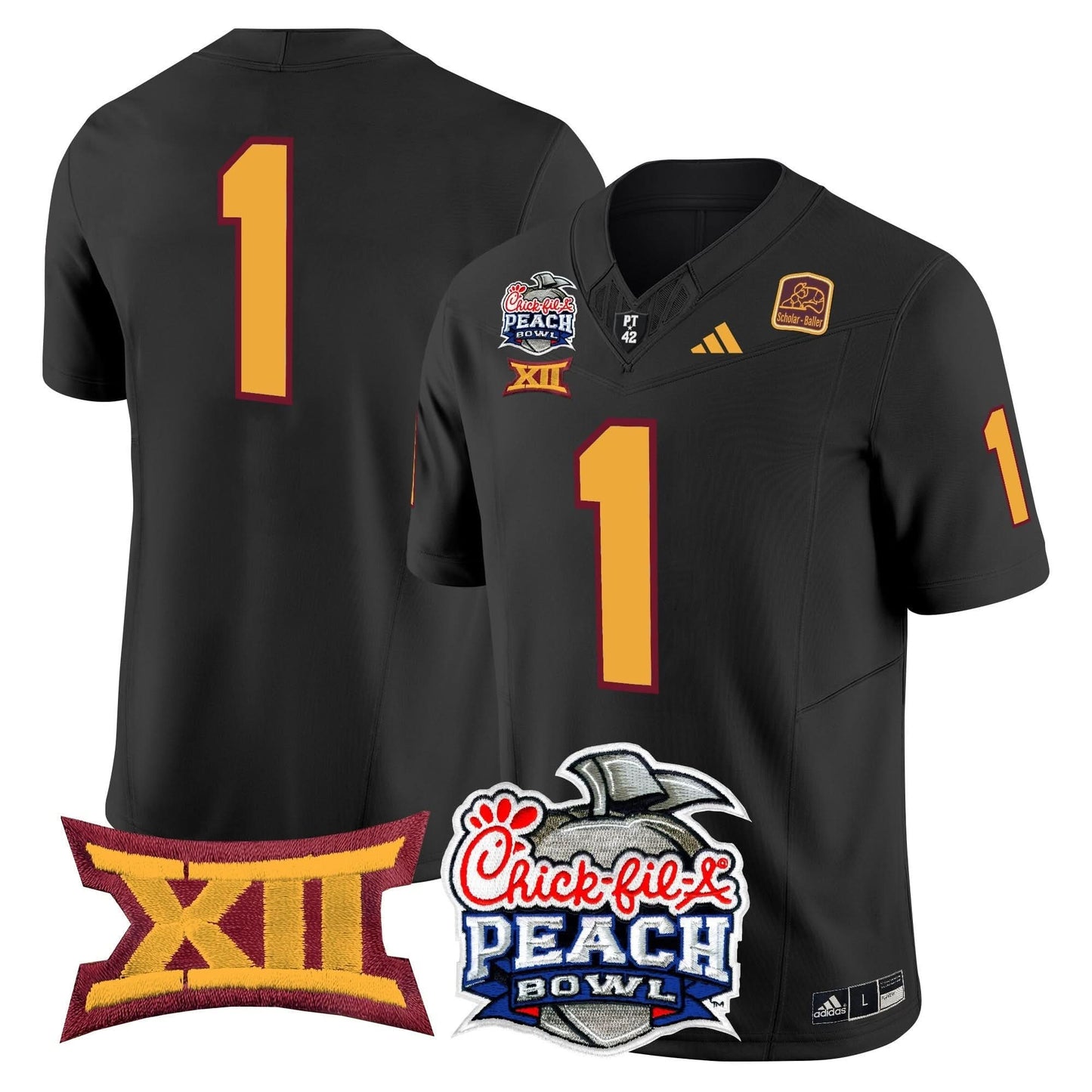 Arizona State Sun Devils 2025 Peach Bowl Vapor Limited Jersey - All Stitched