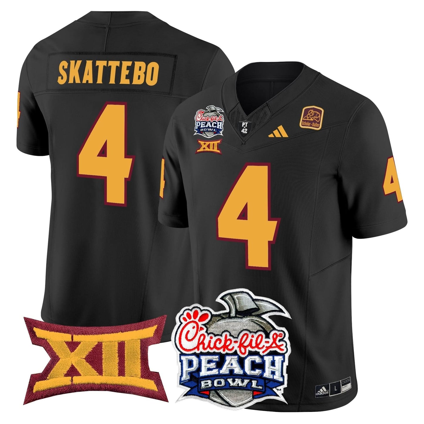 Arizona State Sun Devils 2025 Peach Bowl Vapor Limited Jersey - All Stitched