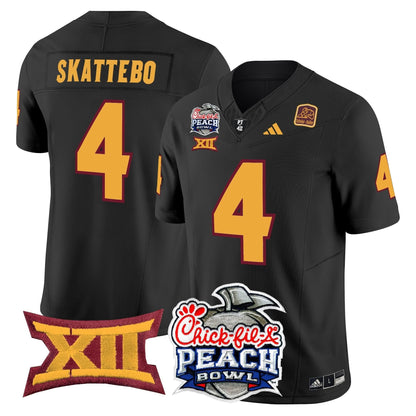 Arizona State Sun Devils 2025 Peach Bowl Vapor Limited Jersey - All Stitched