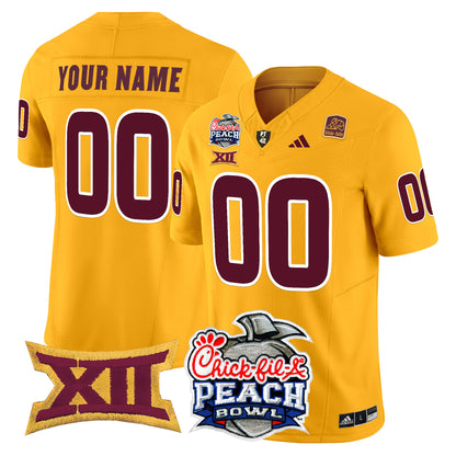 Arizona State Sun Devils 2025 Peach Bowl Vapor Limited Custom Jersey - All Stitched