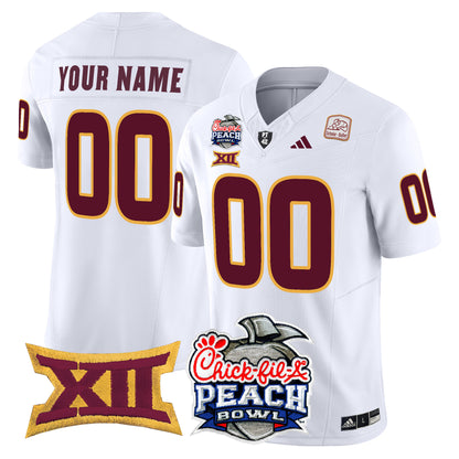 Arizona State Sun Devils 2025 Peach Bowl Vapor Limited Custom Jersey - All Stitched