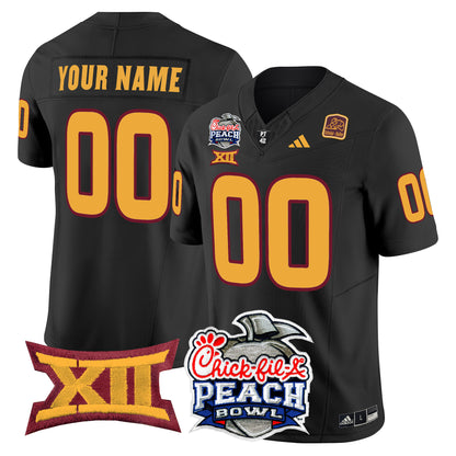 Arizona State Sun Devils 2025 Peach Bowl Vapor Limited Custom Jersey - All Stitched