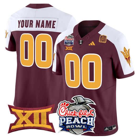 Arizona State Sun Devils 2025 Peach Bowl Vapor Limited Custom Jersey - All Stitched