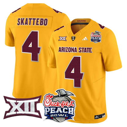Arizona State Sun Devils 2025 Peach Bowl Vapor Limited Jersey - All Stitched