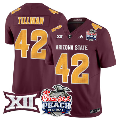 Arizona State Sun Devils 2025 Peach Bowl Vapor Limited Jersey - All Stitched
