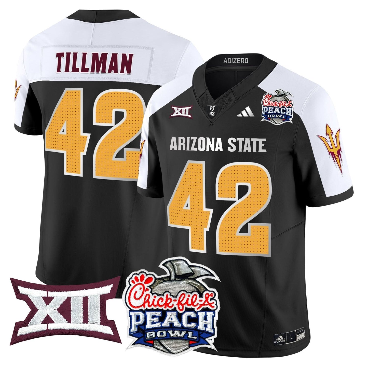Arizona State Sun Devils 2025 Peach Bowl Vapor Limited Jersey - All Stitched