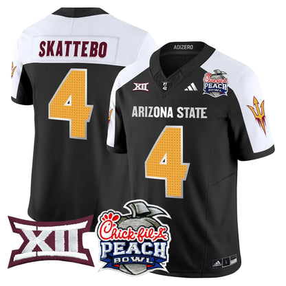 Arizona State Sun Devils 2025 Peach Bowl Vapor Limited Jersey - All Stitched