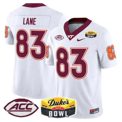 Virginia Tech Hokies 2025 Duke's Mayo Bowl Patch Vapor Limited Jersey - All Stitched