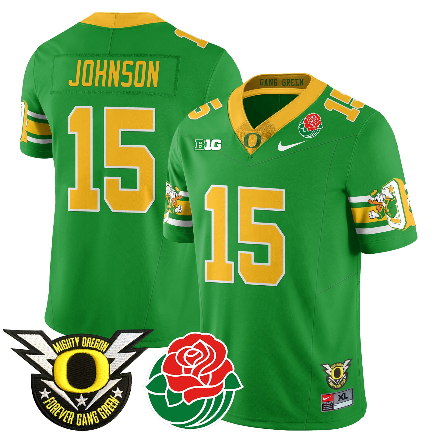 Oregon Ducks 2024 Rose Bowl Jersey - All Stitched