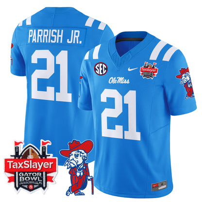 Ole Miss Rebels 2024 Gator Bowl Patch Vapor Limited Jersey - All Stitched