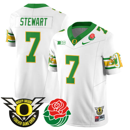 Oregon Ducks 2024 Rose Bowl Jersey - All Stitched