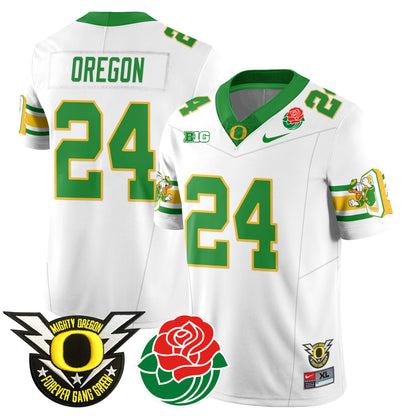 Oregon Ducks 2024 Rose Bowl Jersey - All Stitched