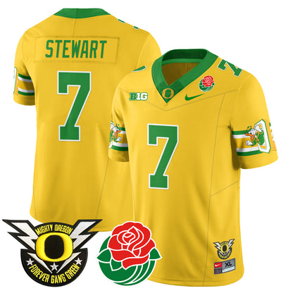 Oregon Ducks 2024 Rose Bowl Jersey - All Stitched