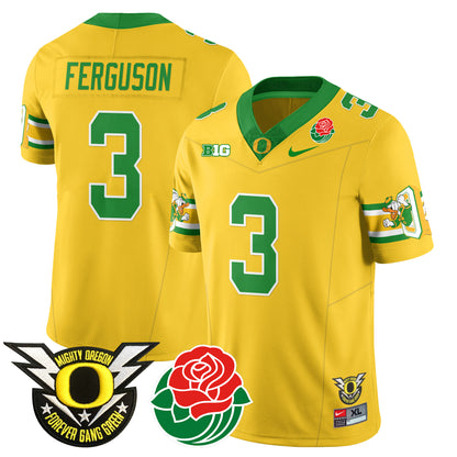 Oregon Ducks 2024 Rose Bowl Jersey - All Stitched