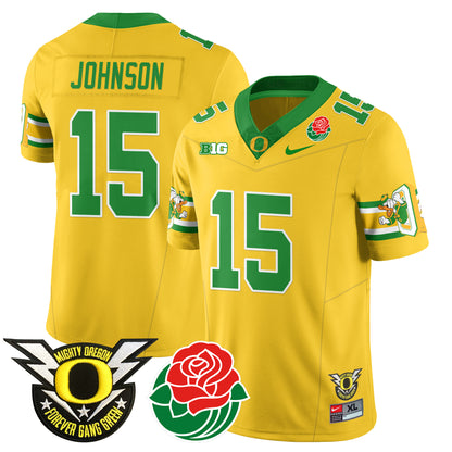 Oregon Ducks 2024 Rose Bowl Jersey - All Stitched