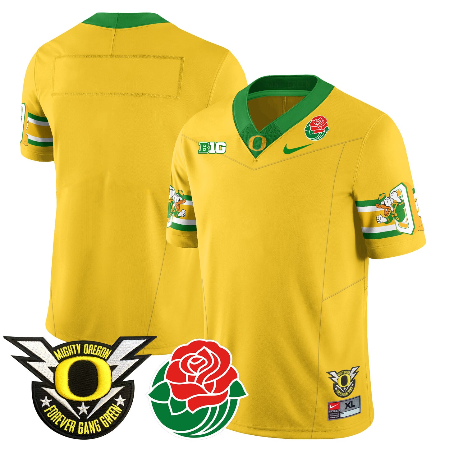 Oregon Ducks 2024 Rose Bowl Jersey - All Stitched