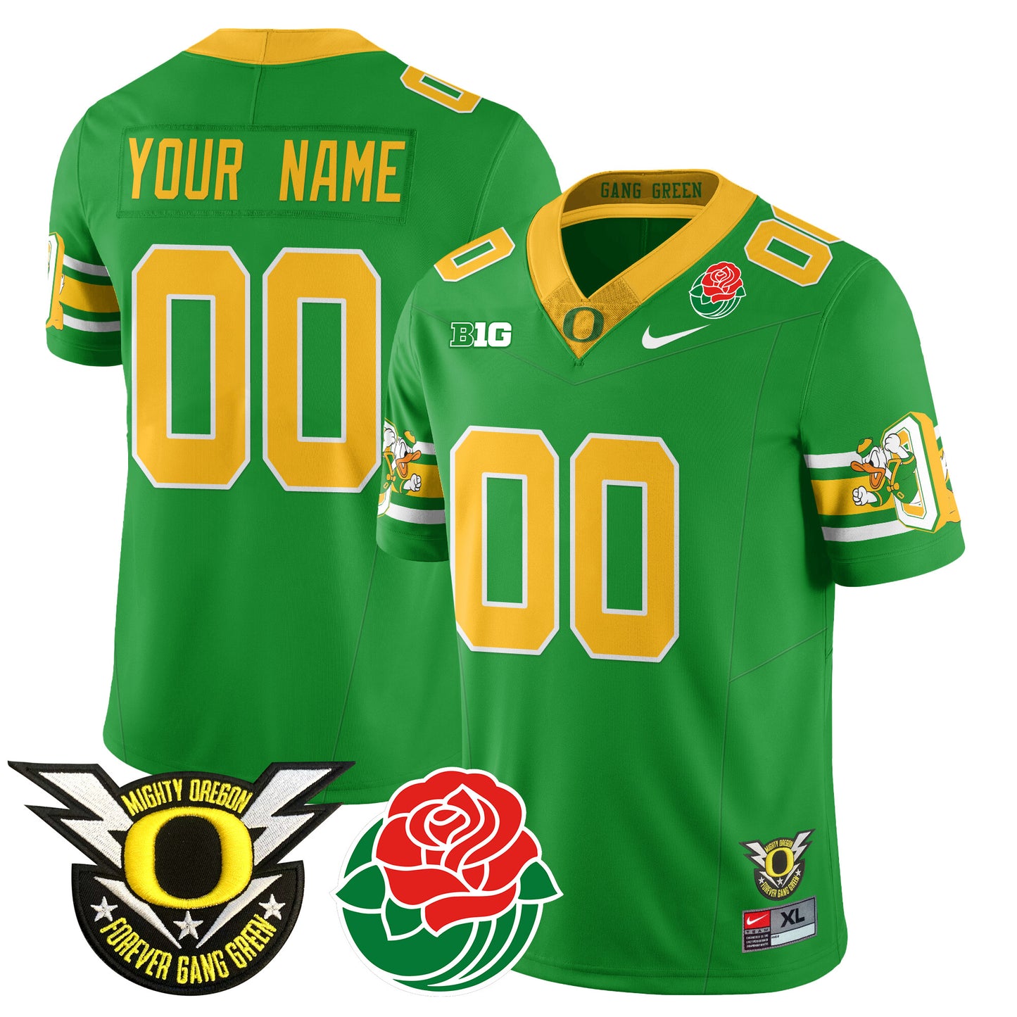 Custom Oregon Ducks 2024 Vapor Limited Jersey - All Stitched