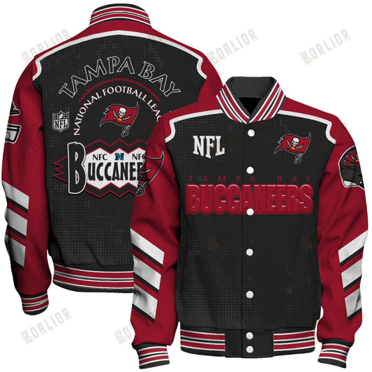 Tampa Bay Buccaneers Football Team 2024- 25 Relentless Determination Unisex Varsity Jacket