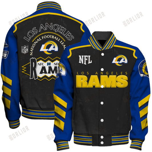Los Angeles Rams Football Team 2024- 25 Relentless Determination Unisex Varsity Jacket