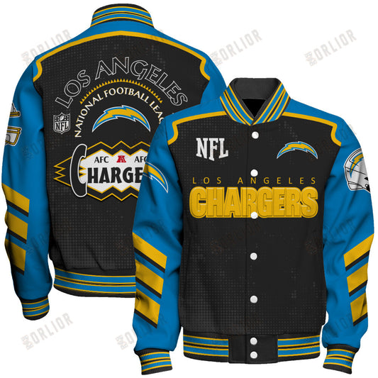 Los Angeles Chargers Football Team 2024- 25 Relentless Determination Unisex Varsity Jacket