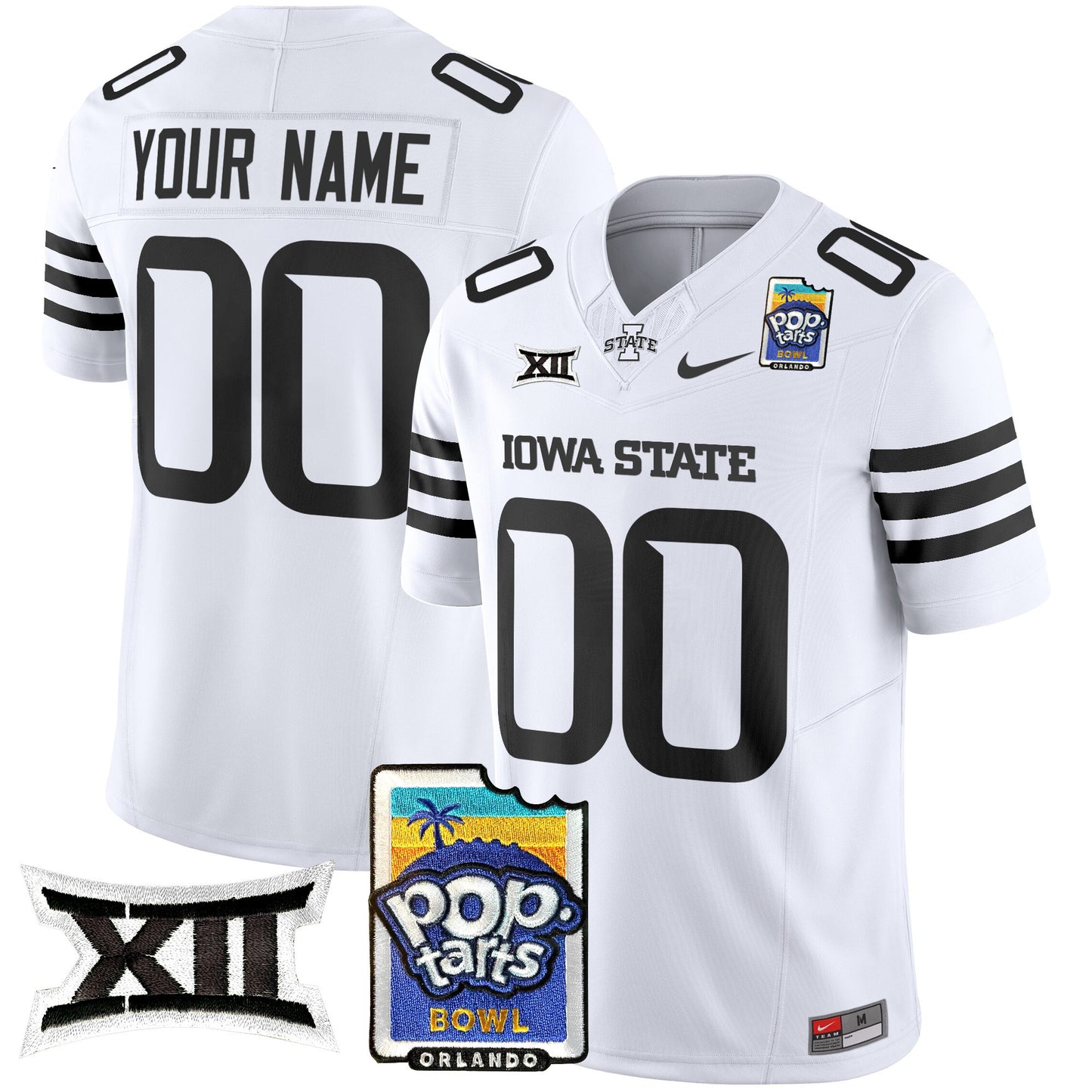 Iowa State Cyclones 2025 PopTarts Bowl Patch Vapor Limited Custom Jersey - All Stitched