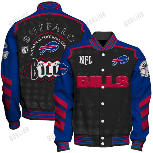 Buffalo Bills Football Team 2024- 25 Relentless Determination Unisex Varsity Jacket